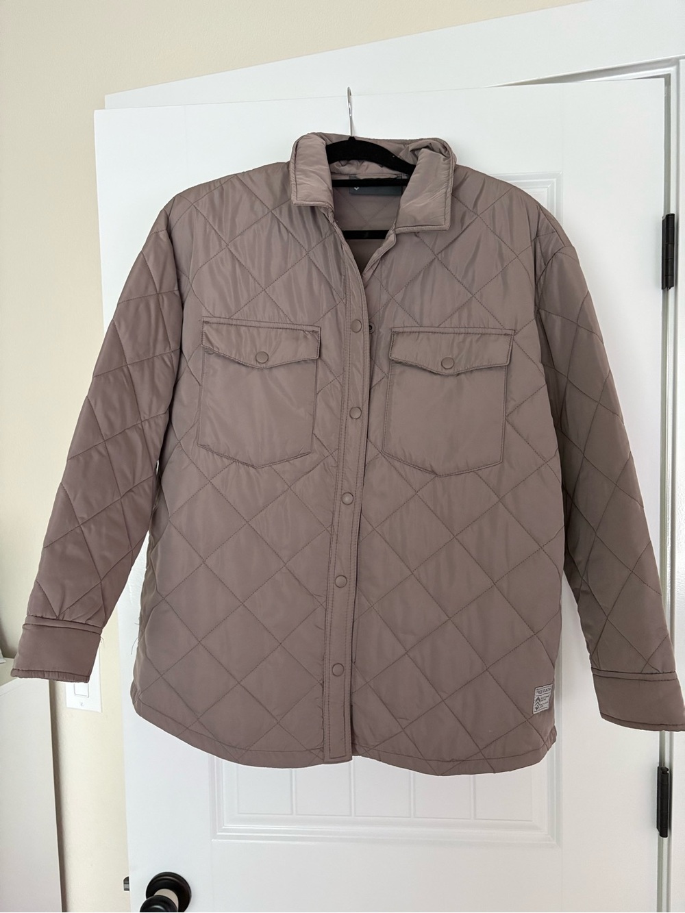 Free Country Quilted Puffer Shacket - Taupe